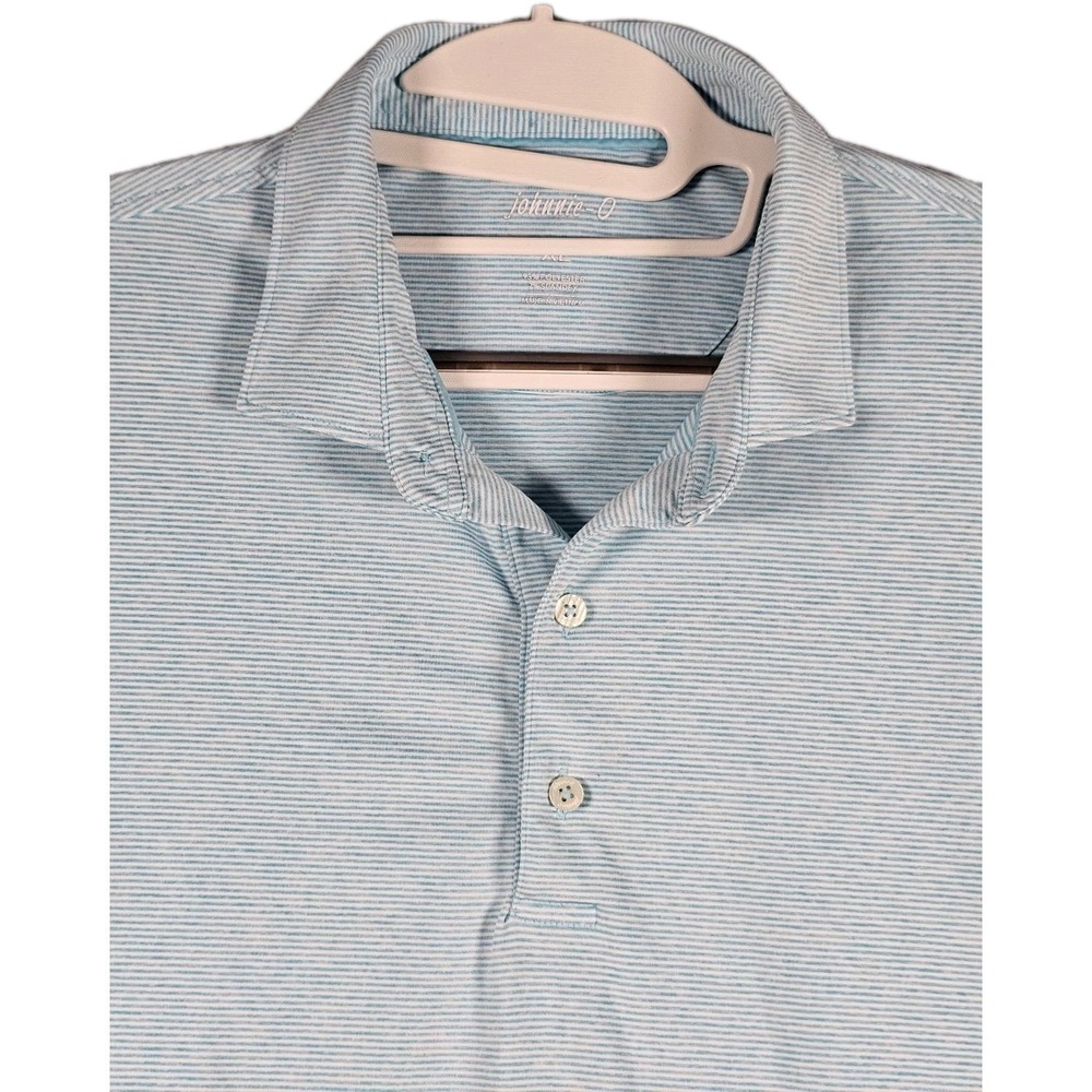 johnnie-O Lyndon Polo Mens XL Ibiza Stripe Performance Golf Shirt JMPO2010 - Picture 1 of 10